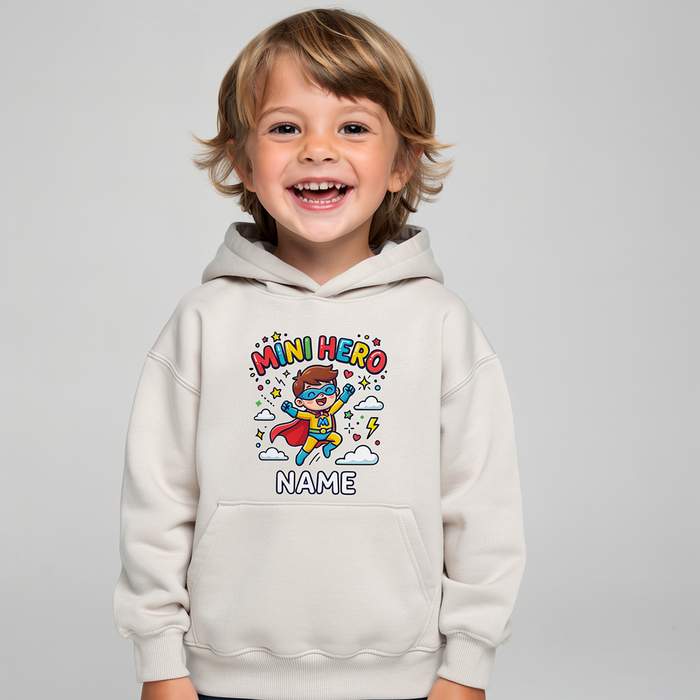 Mini Hero Hoodie – mit deinem Namen