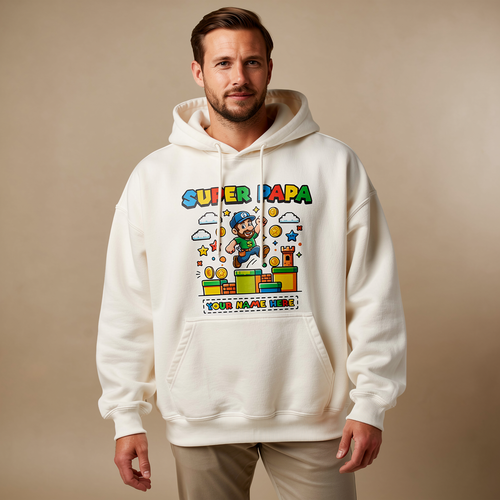 Super Papa Hoodie – mit deinem Namen